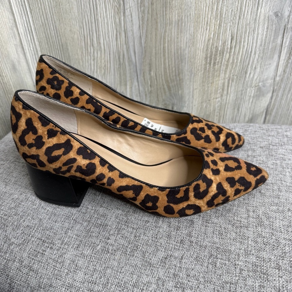 Franco Sarto Callan 2 Leopard Calf Hair Pumps